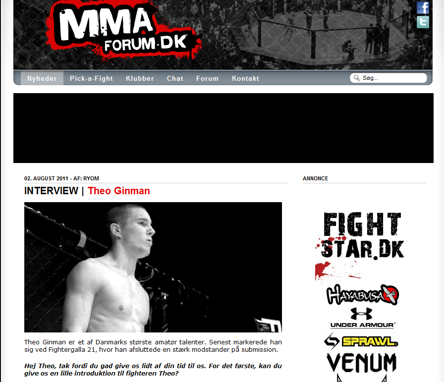 Theo på MMA forum