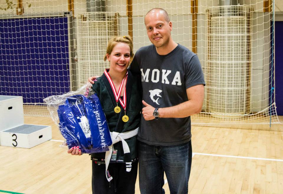 Emma Svärdh Winner of the White Belt Female Open Class Adult
