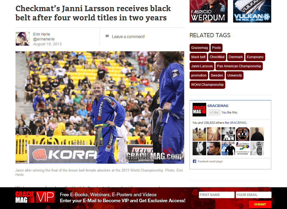 Janni GracieMag Black Belt