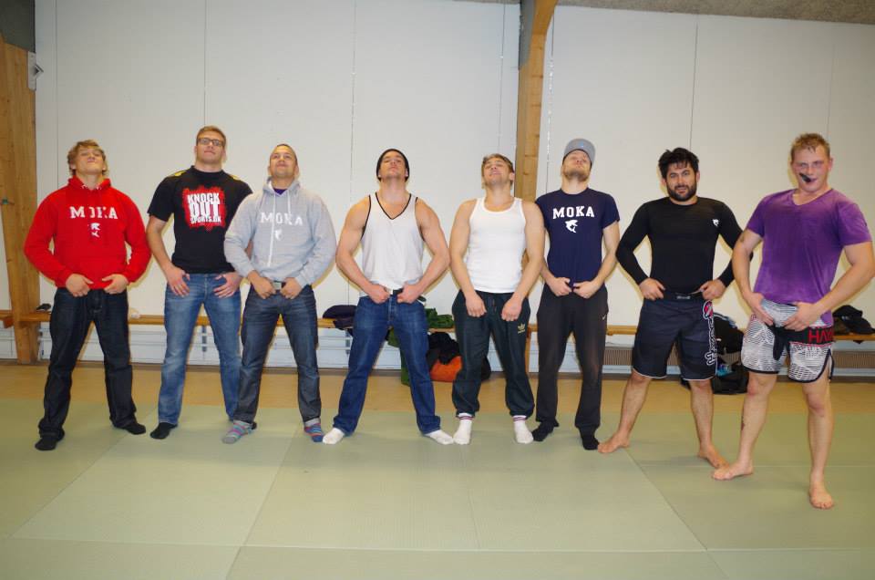 Gruppe foto fra finalen til Dansk Grappling Liga 2014